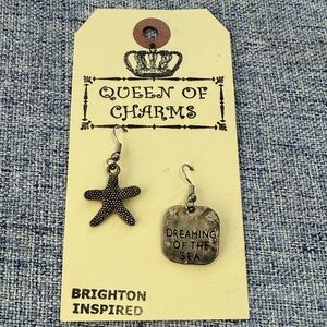 Queen of Charms Brigjton-Inspired Starfish “Dreaming of the Sea” Earrings